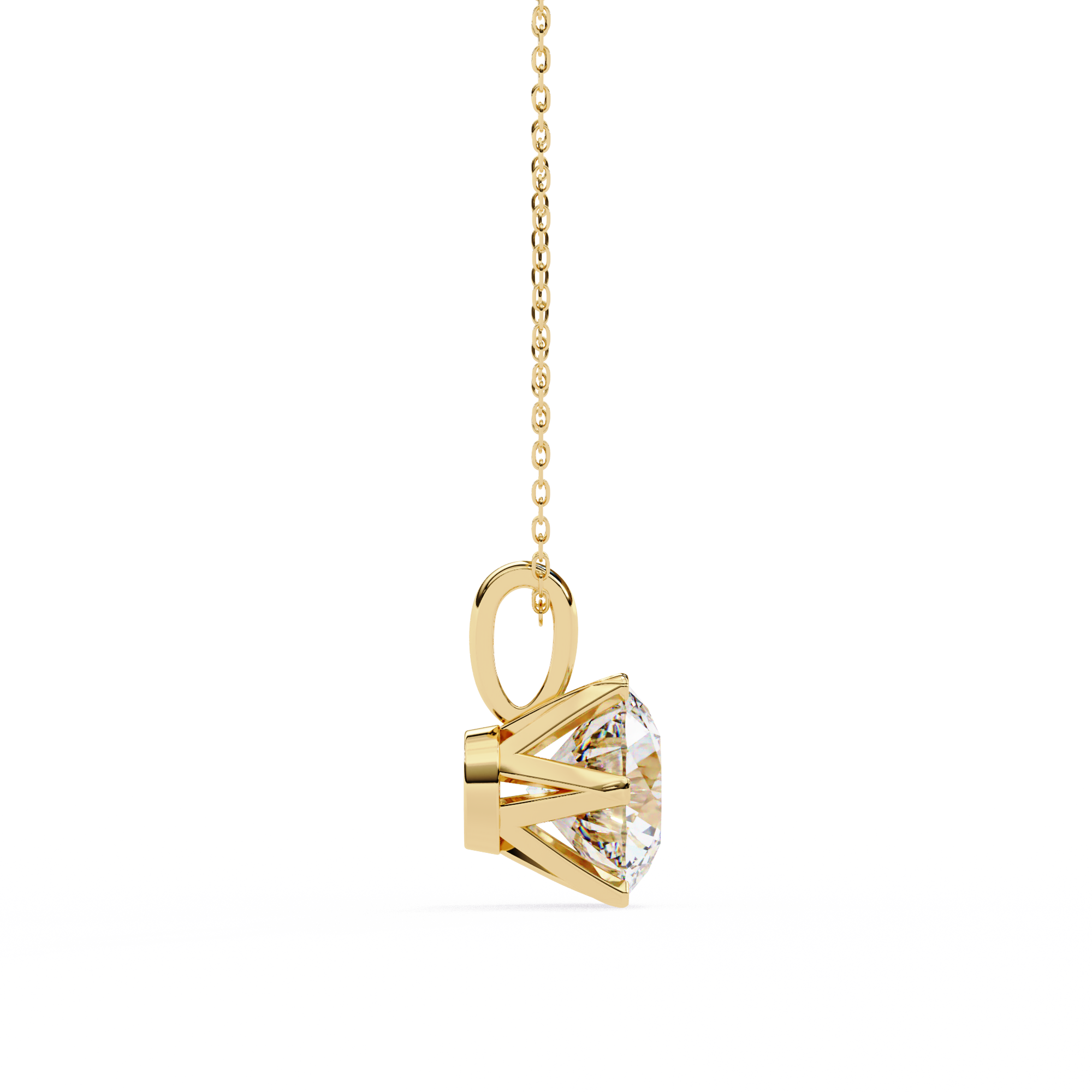 Diamond Circle Halo Pendant