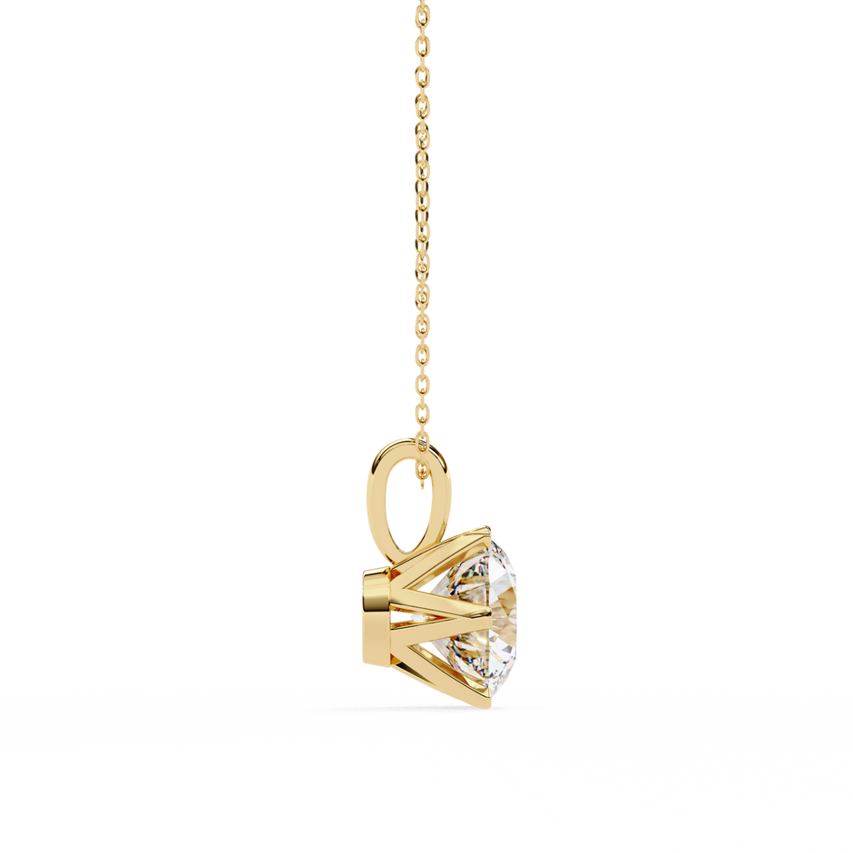 Diamond Circle Halo Pendant