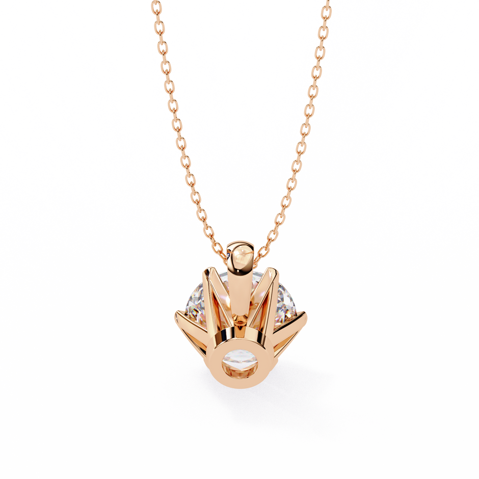 Diamond Circle Halo Pendant