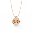 Diamond Circle Halo Pendant
