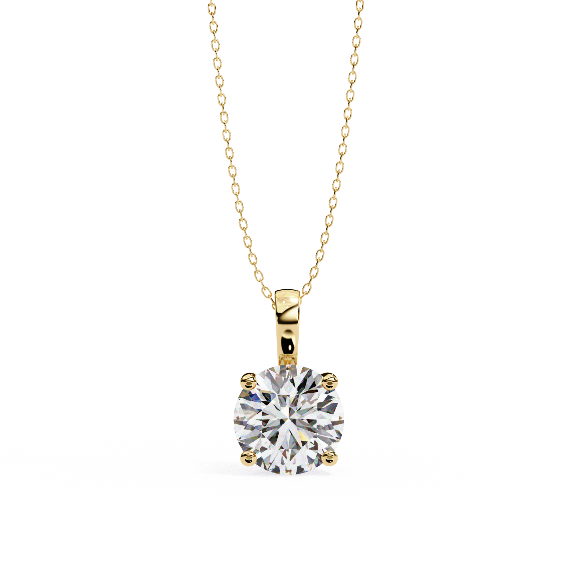 Crescent Diamond Pendant