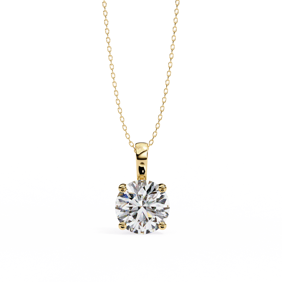 Crescent Diamond Pendant