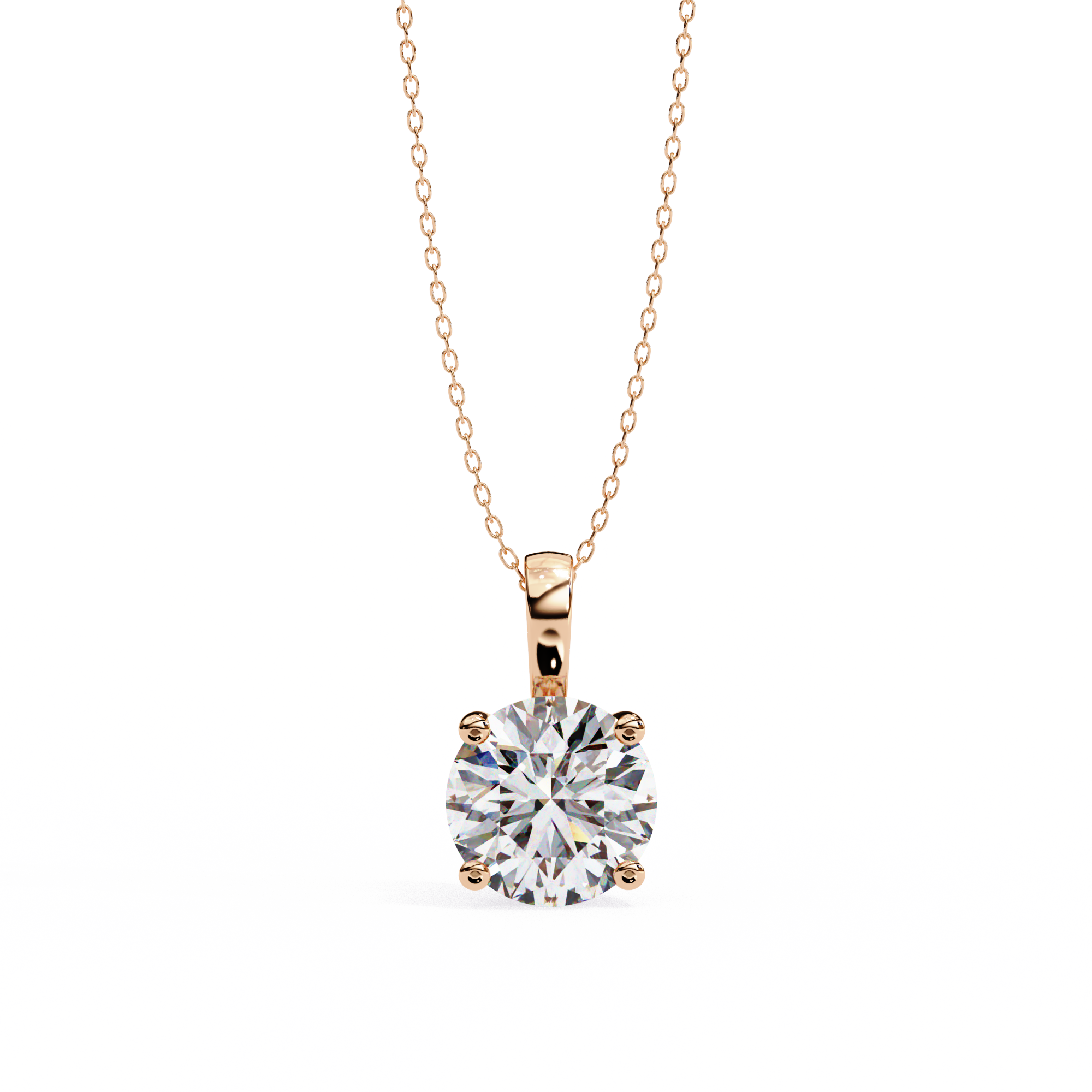 Crescent Diamond Pendant