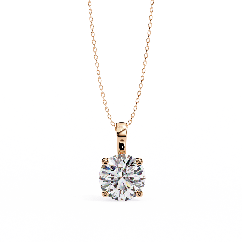 Crescent Diamond Pendant