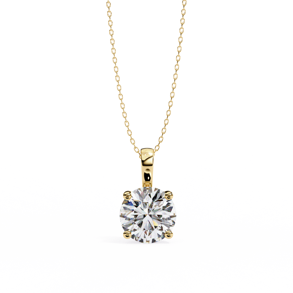 Crescent Diamond Pendant