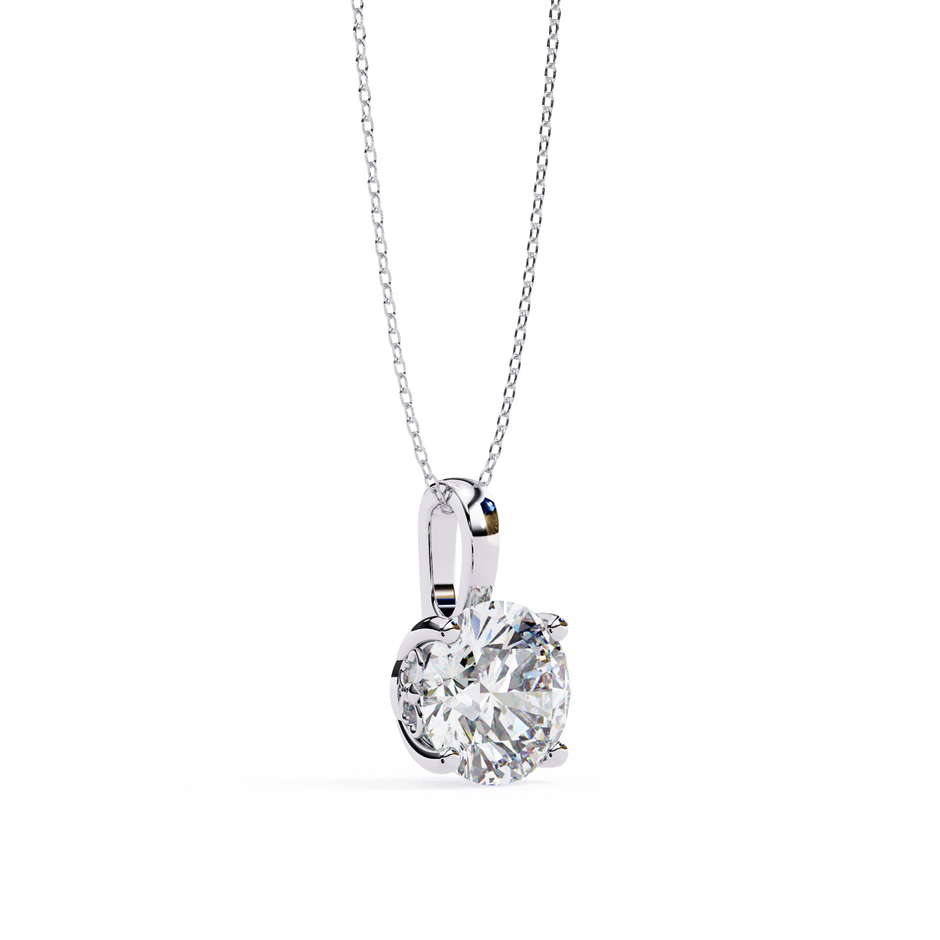 Crescent Diamond Pendant
