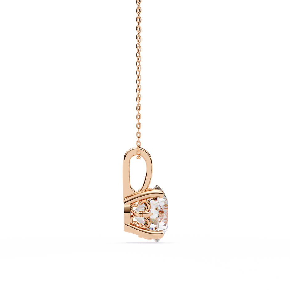 Crescent Diamond Pendant