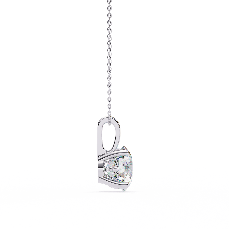 Crescent Diamond Pendant