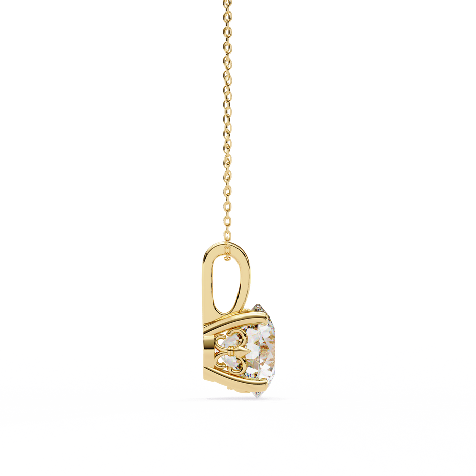 Crescent Diamond Pendant