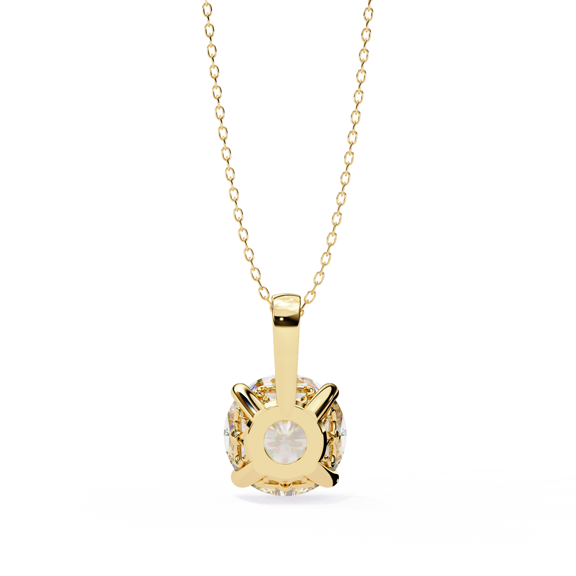 Crescent Diamond Pendant