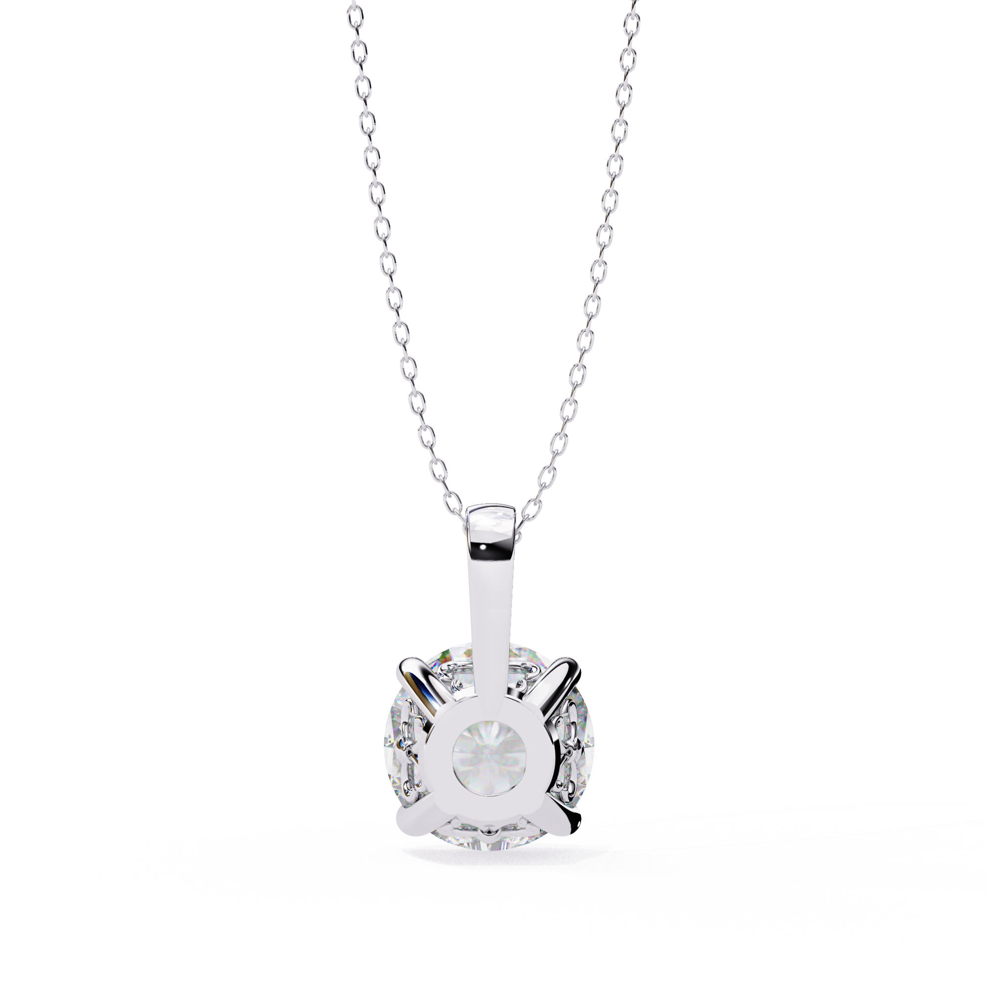 Crescent Diamond Pendant