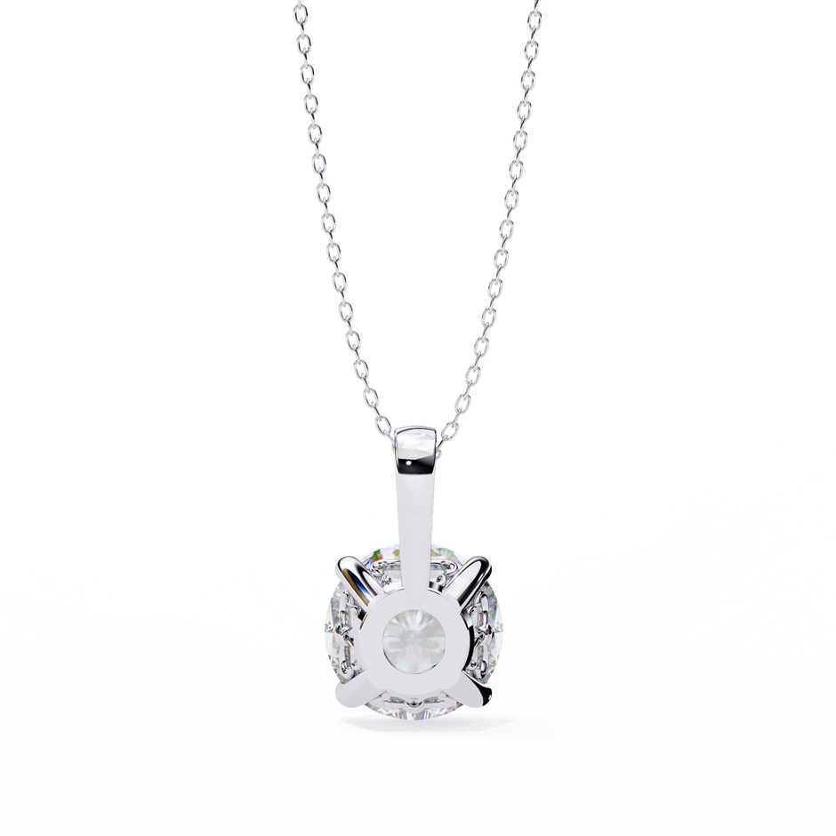 Crescent Diamond Pendant