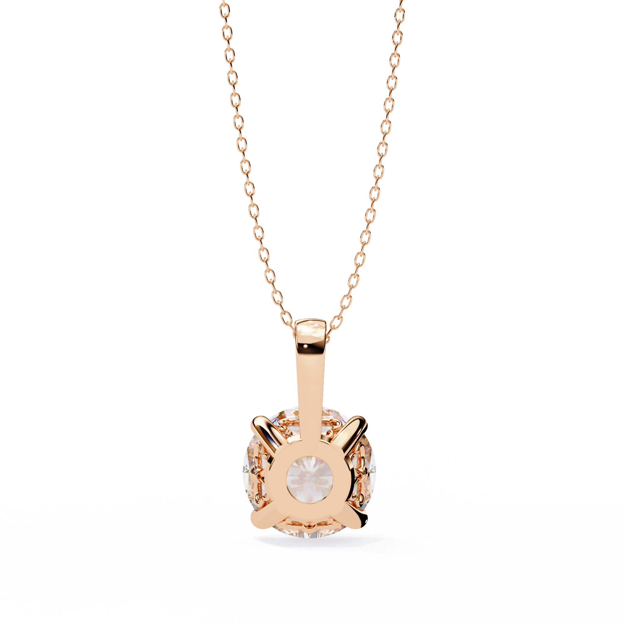 Crescent Diamond Pendant