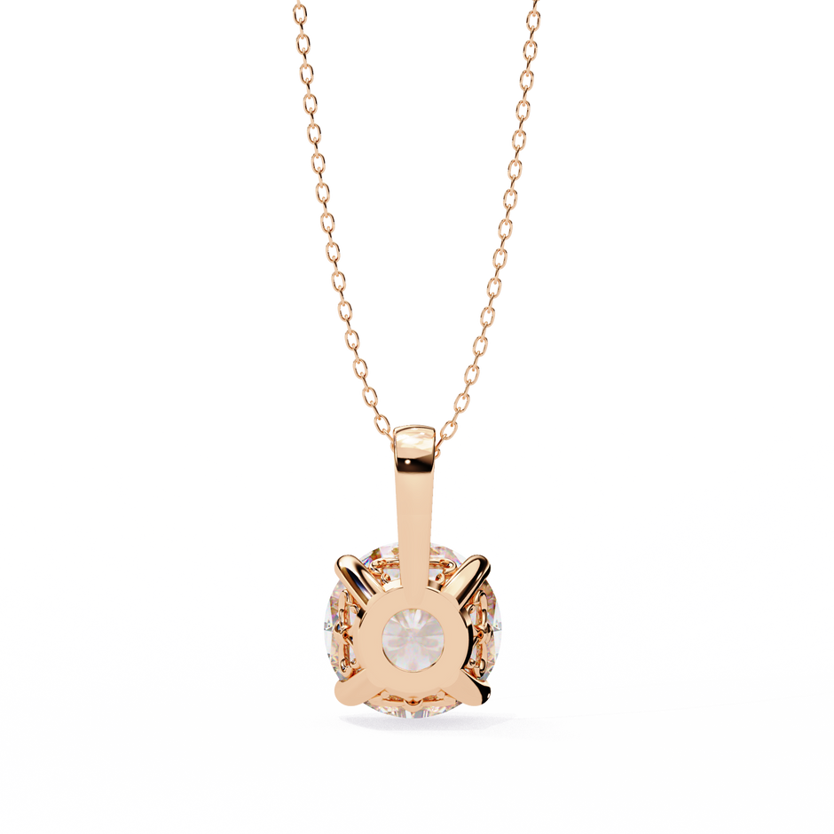Crescent Diamond Pendant