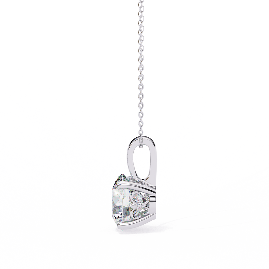 Crescent Diamond Pendant