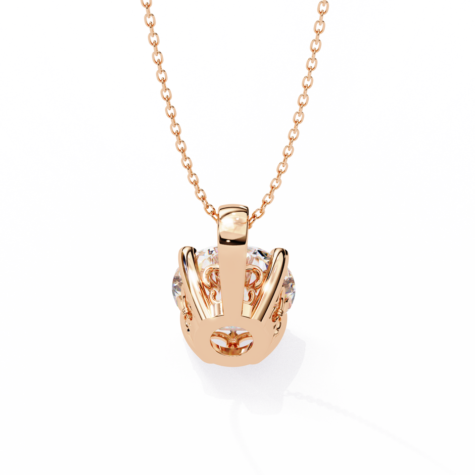 Crescent Diamond Pendant