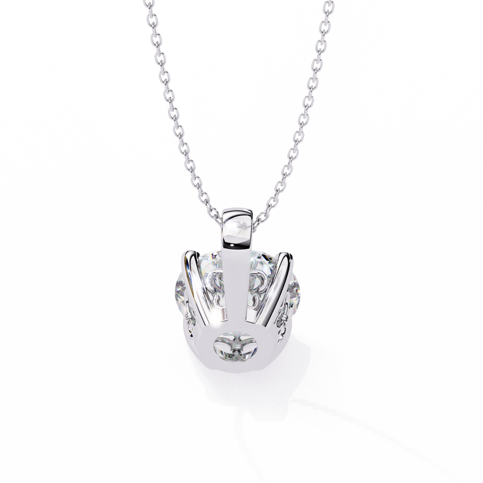 Crescent Diamond Pendant