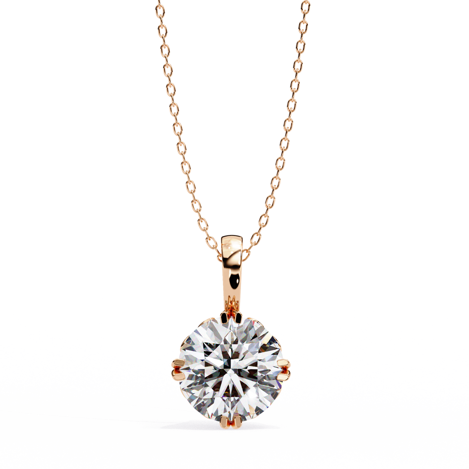 Petite Diamond Halo Pendant