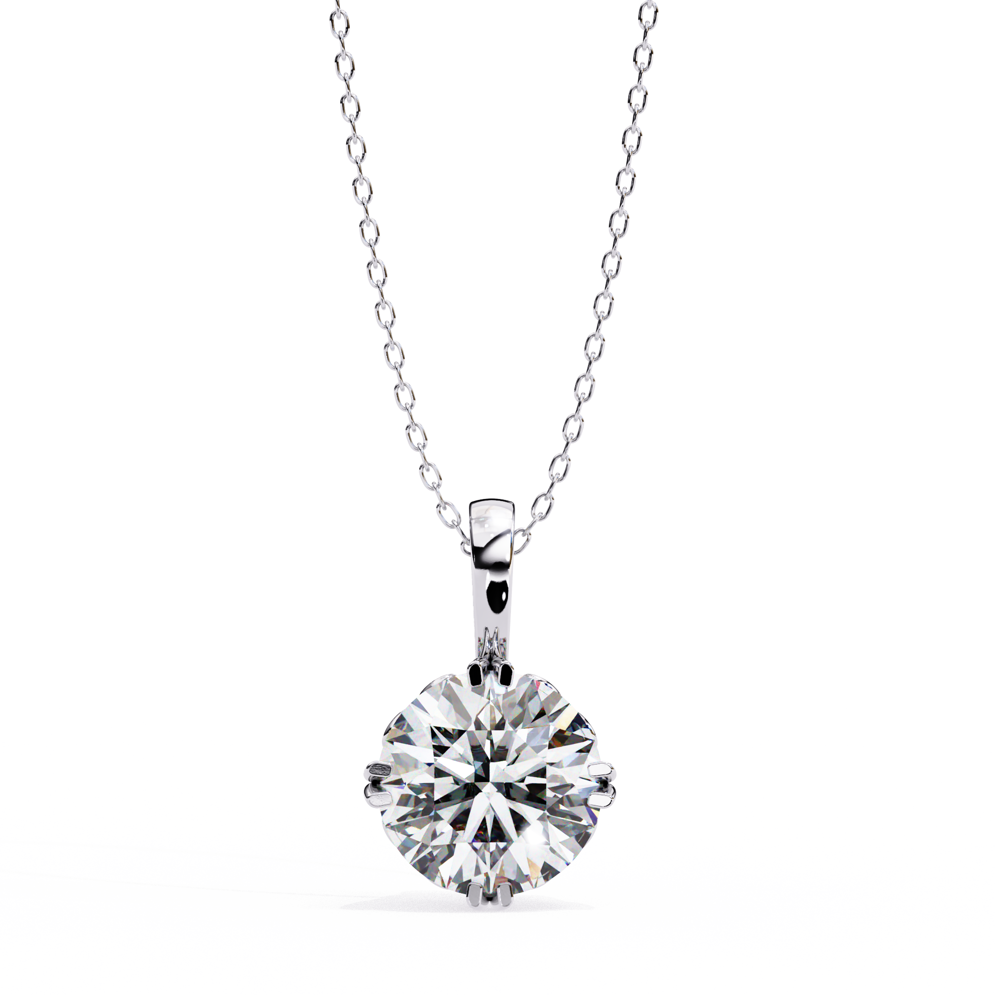 Petite Diamond Halo Pendant