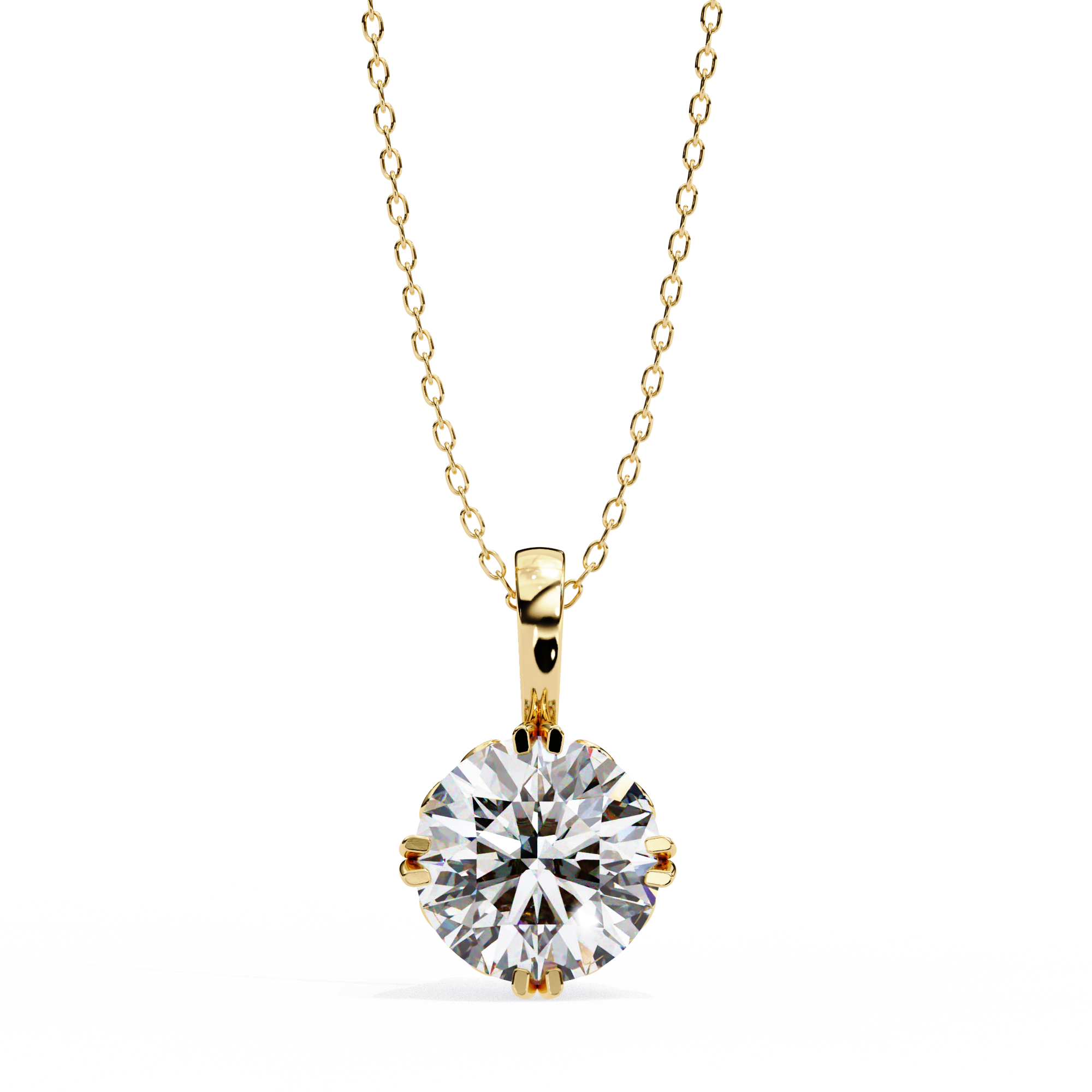 Petite Diamond Halo Pendant