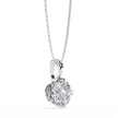 Petite Diamond Halo Pendant