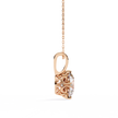 Petite Diamond Halo Pendant
