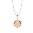 Petite Diamond Halo Pendant