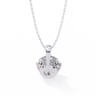Petite Diamond Halo Pendant