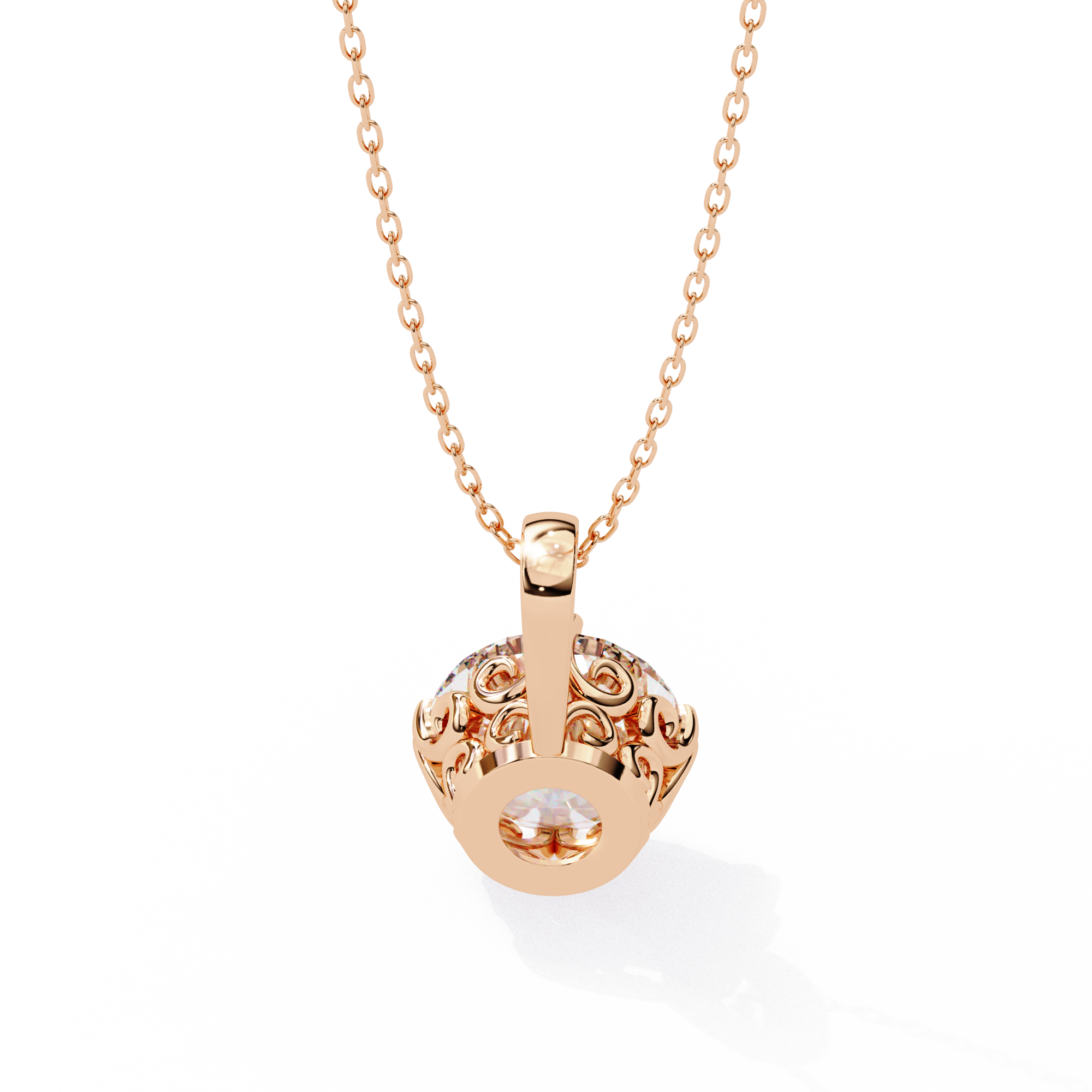 Petite Diamond Halo Pendant