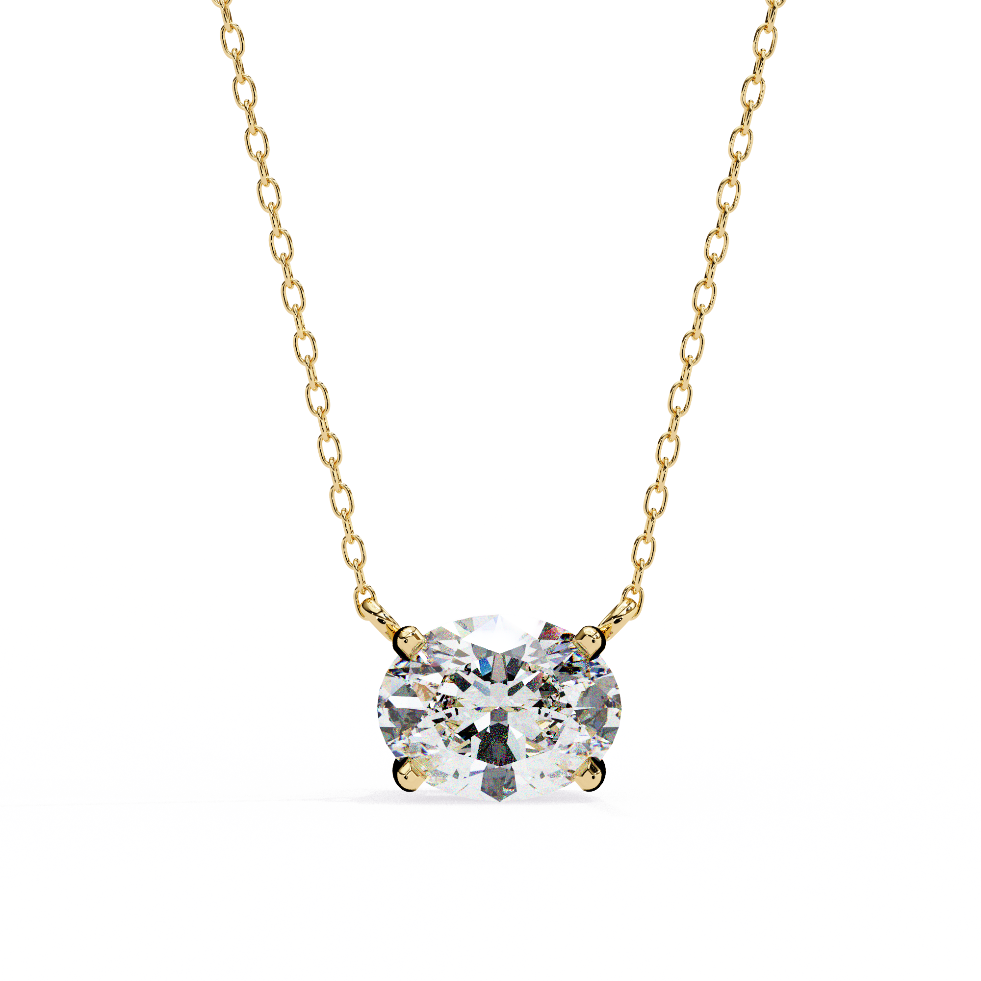 Pear Diamond Dangle Pendant