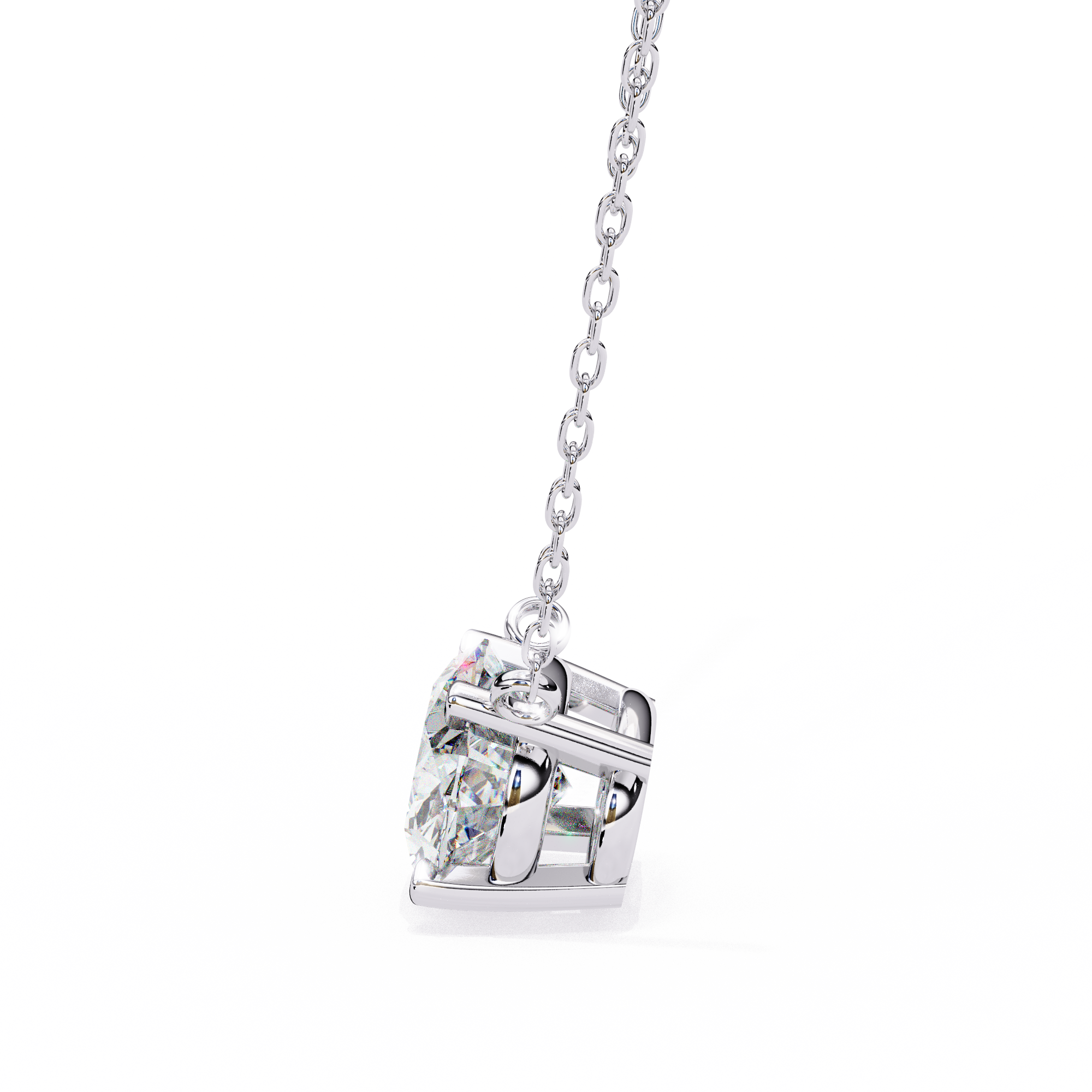 Pear Diamond Dangle Pendant