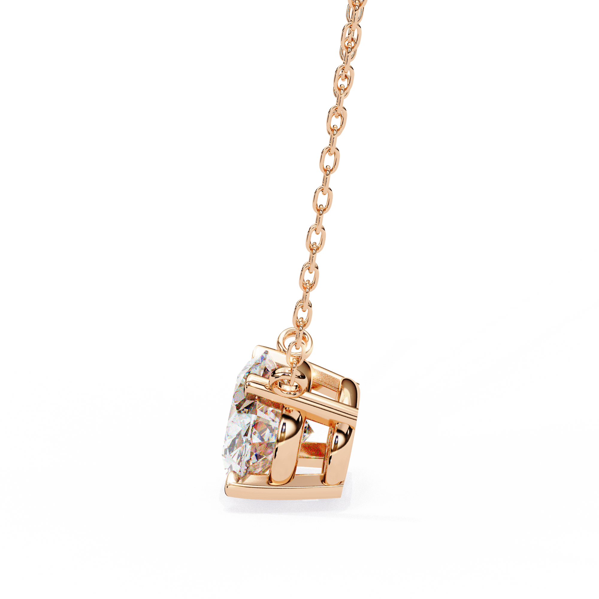Pear Diamond Dangle Pendant