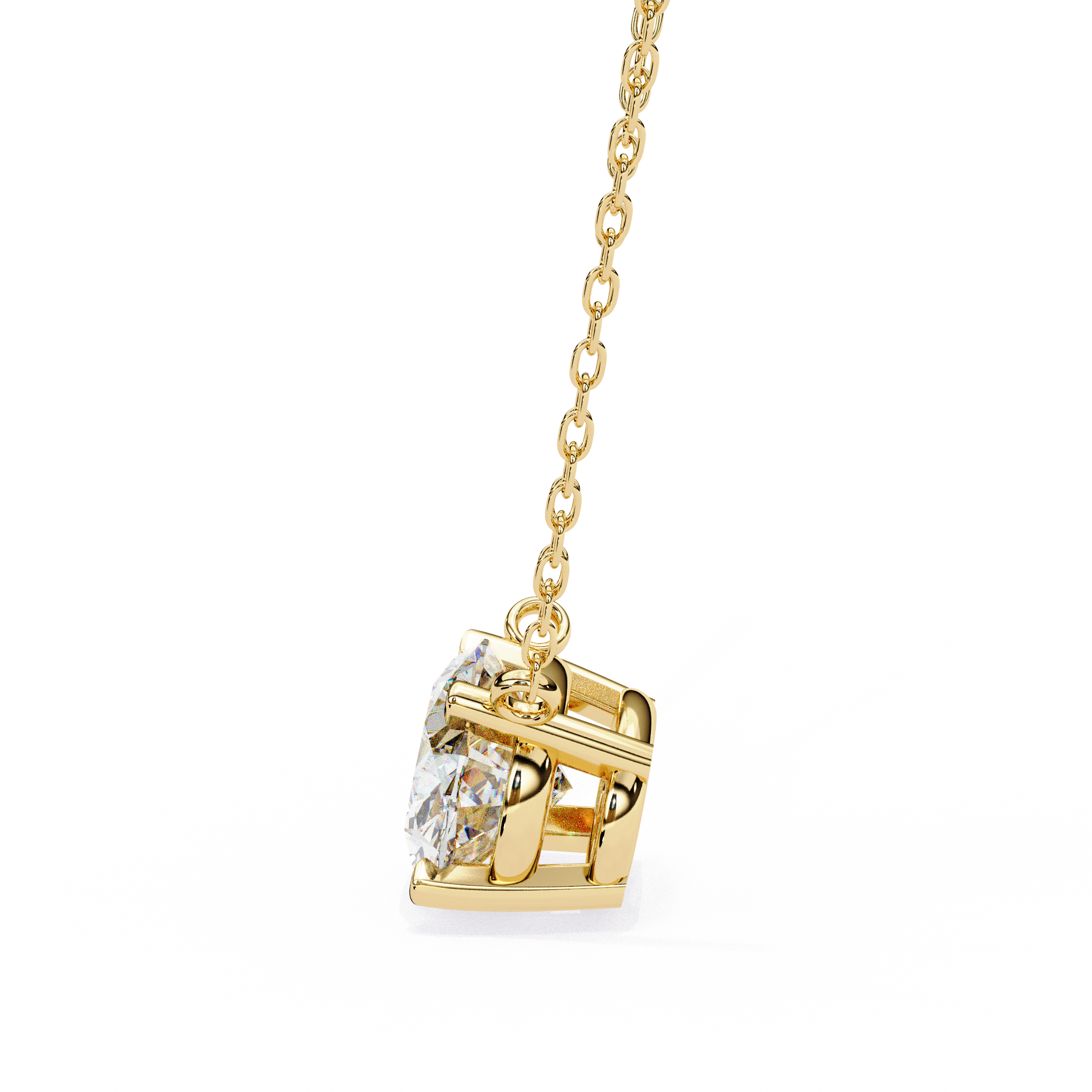 Pear Diamond Dangle Pendant