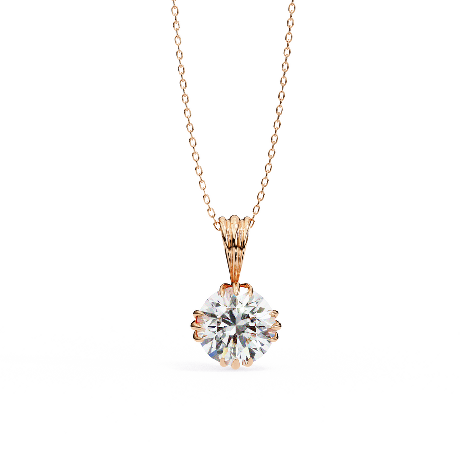 Classic Round Pavé Pendant