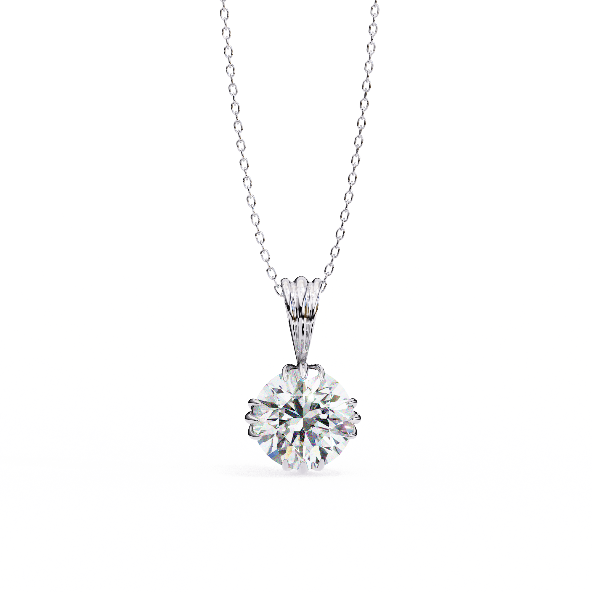 Classic Round Pavé Pendant