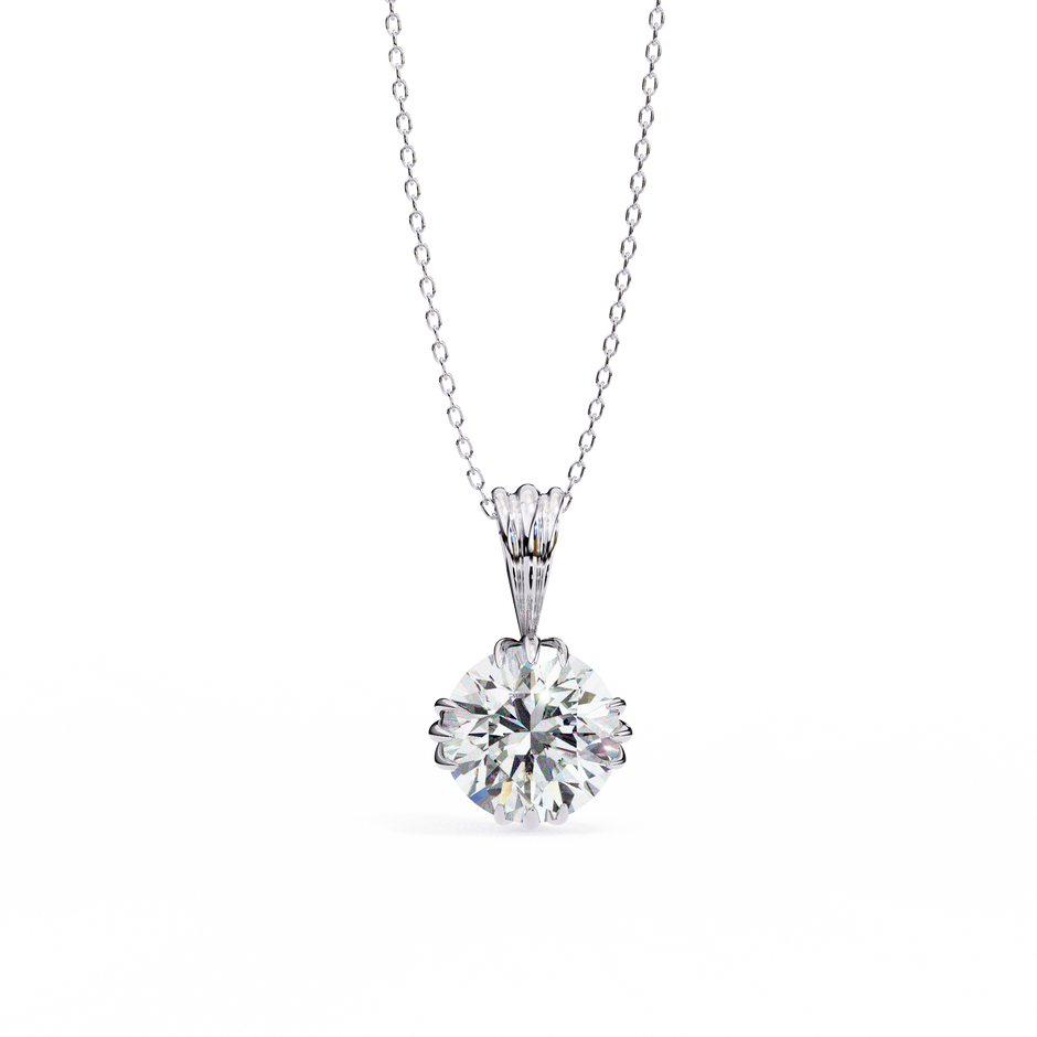 Classic Round Pavé Pendant