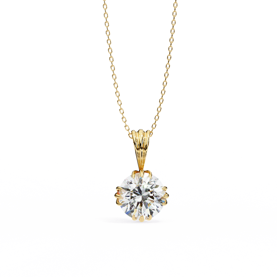 Classic Round Pavé Pendant
