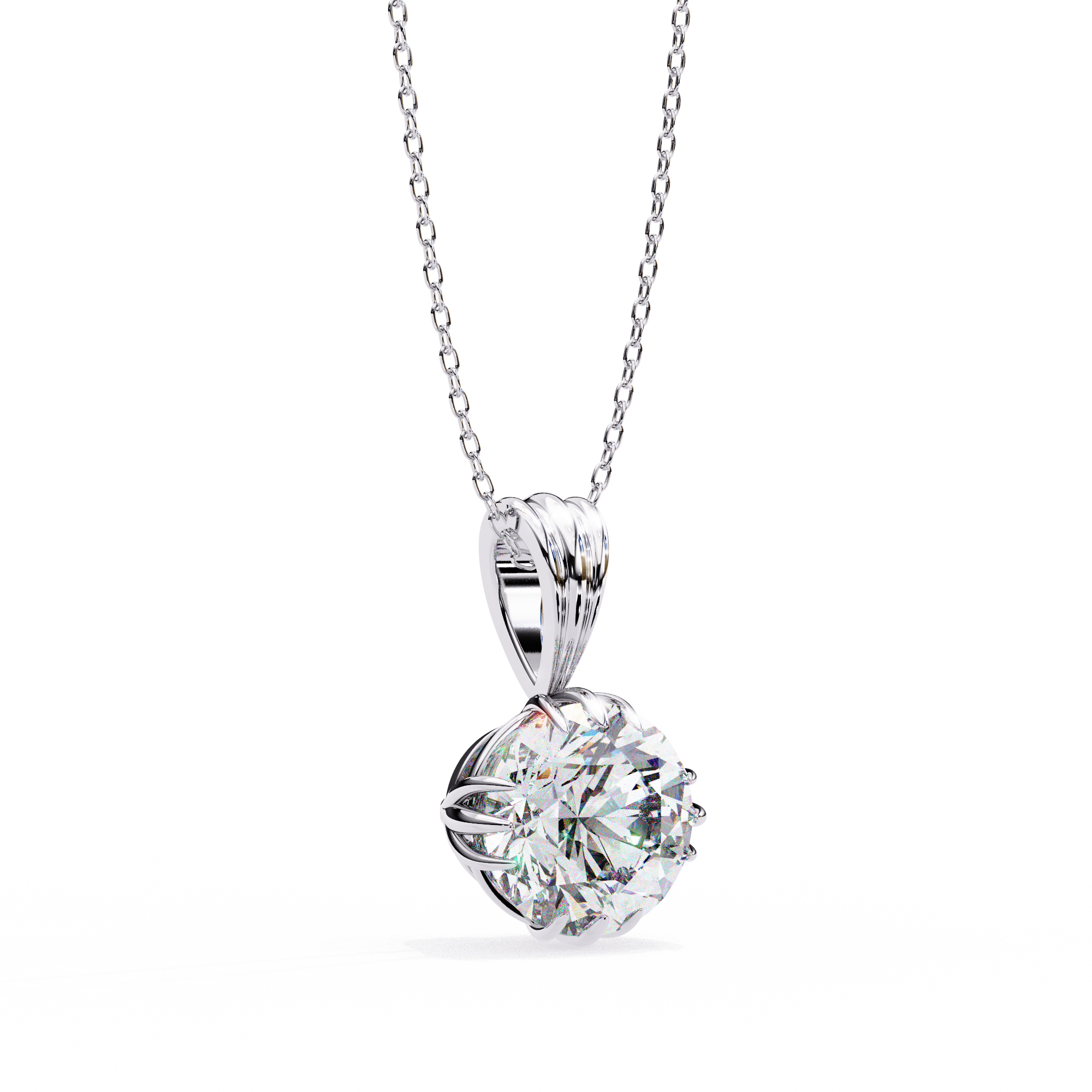 Classic Round Pavé Pendant