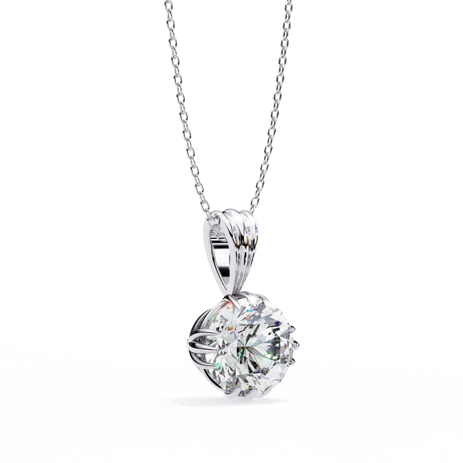 Classic Round Pavé Pendant