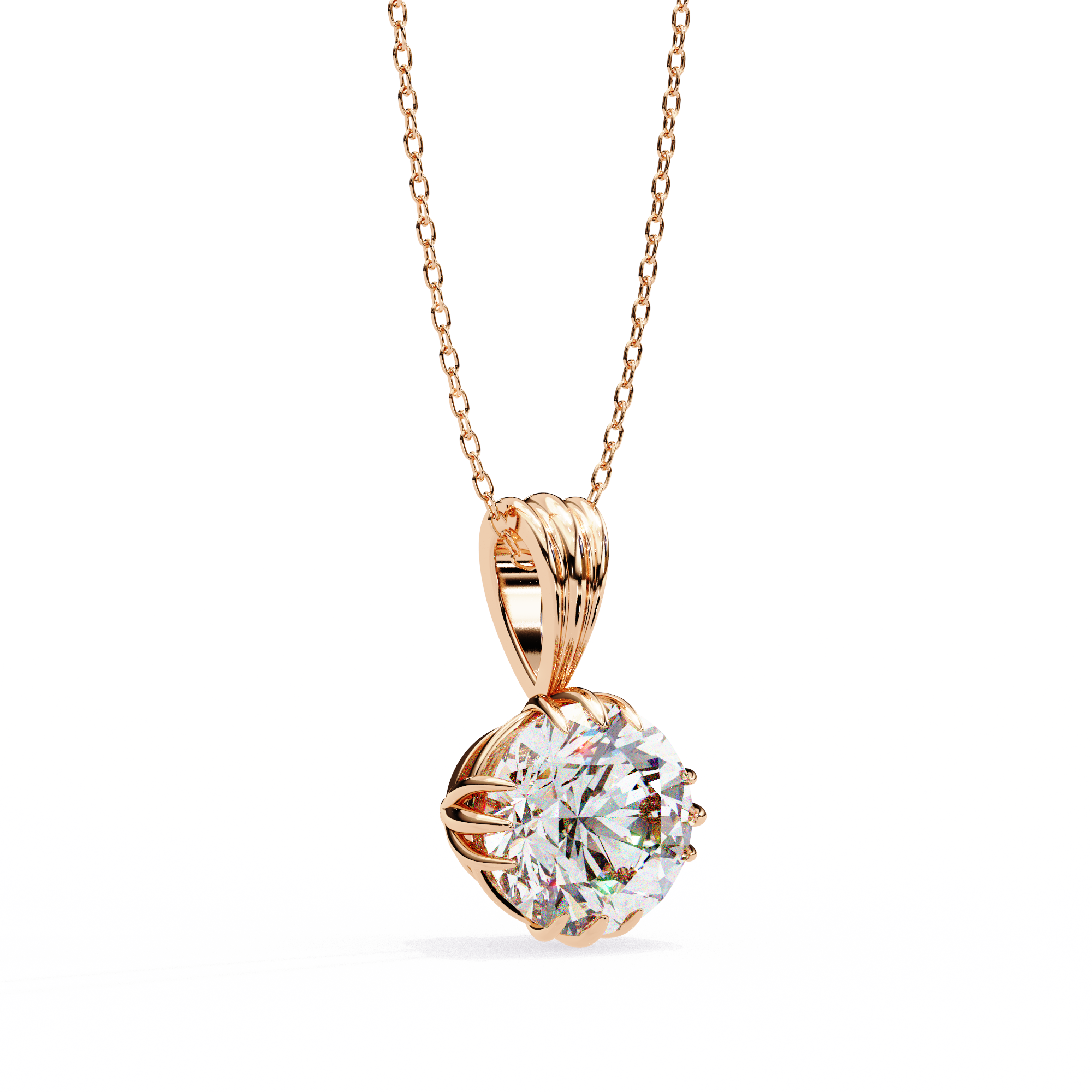 Classic Round Pavé Pendant
