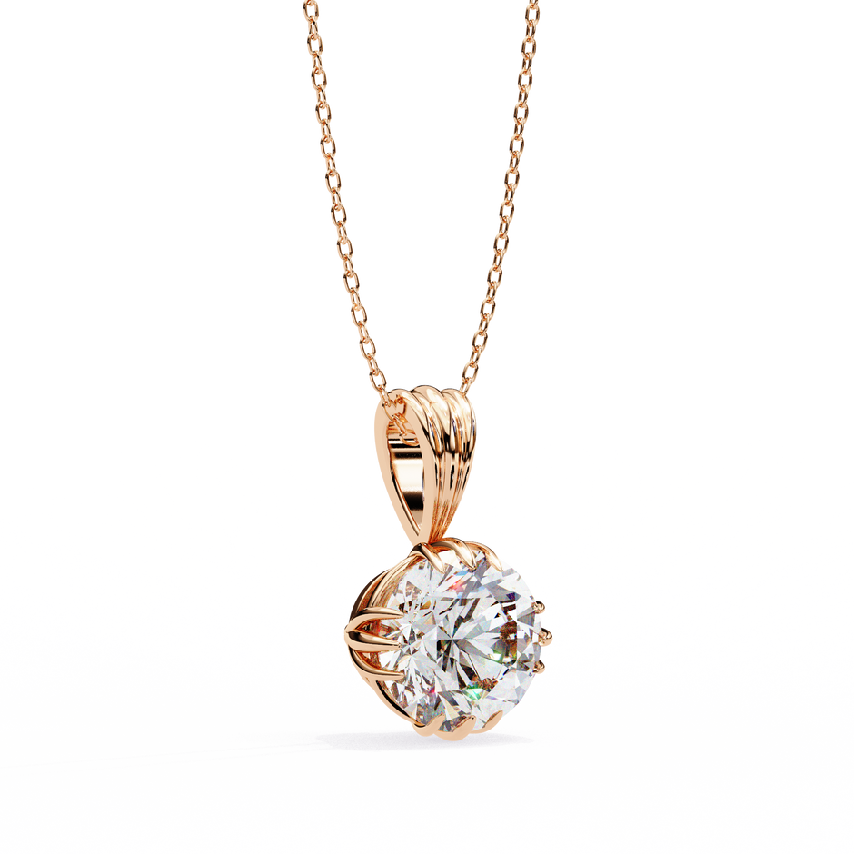 Classic Round Pavé Pendant