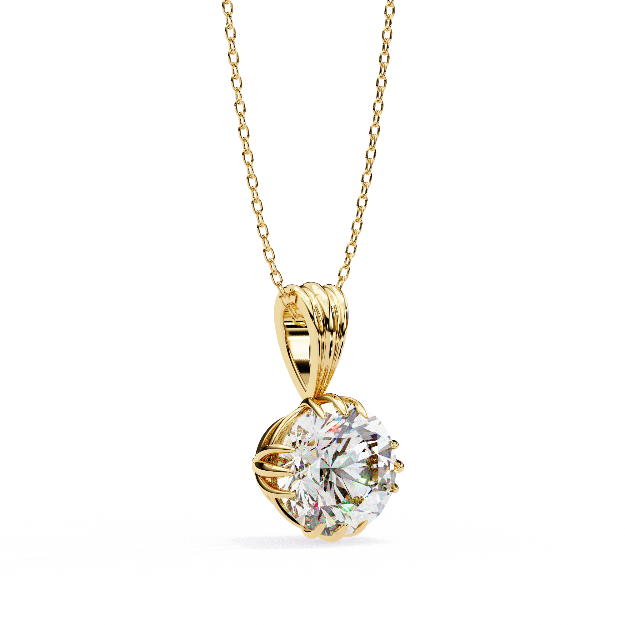 Classic Round Pavé Pendant