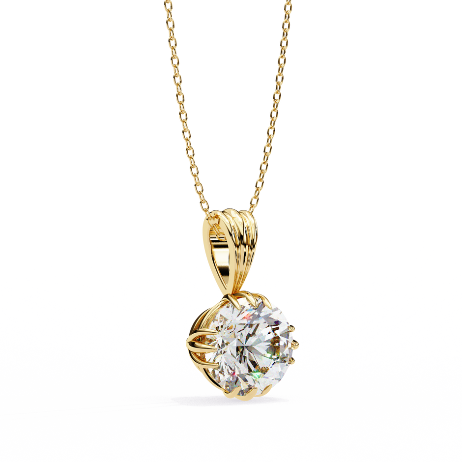 Classic Round Pavé Pendant