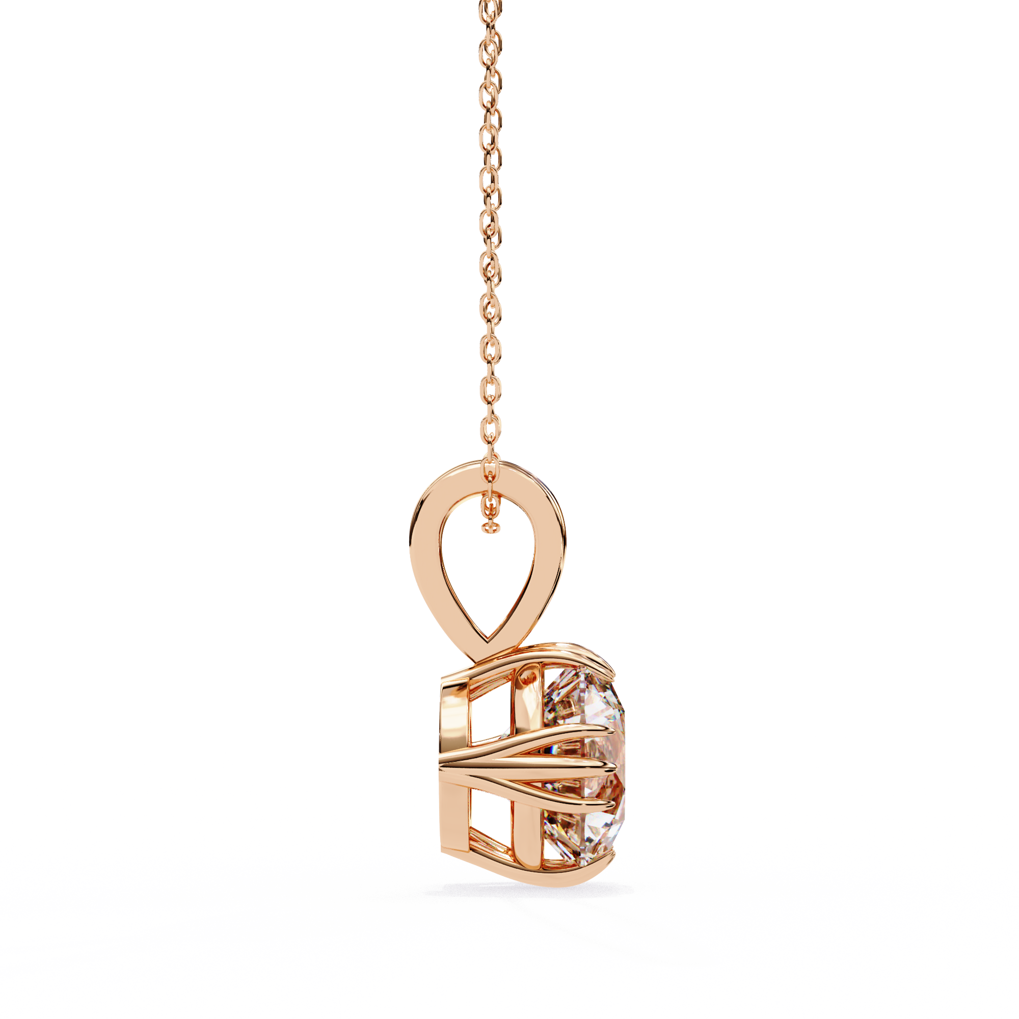 Classic Round Pavé Pendant