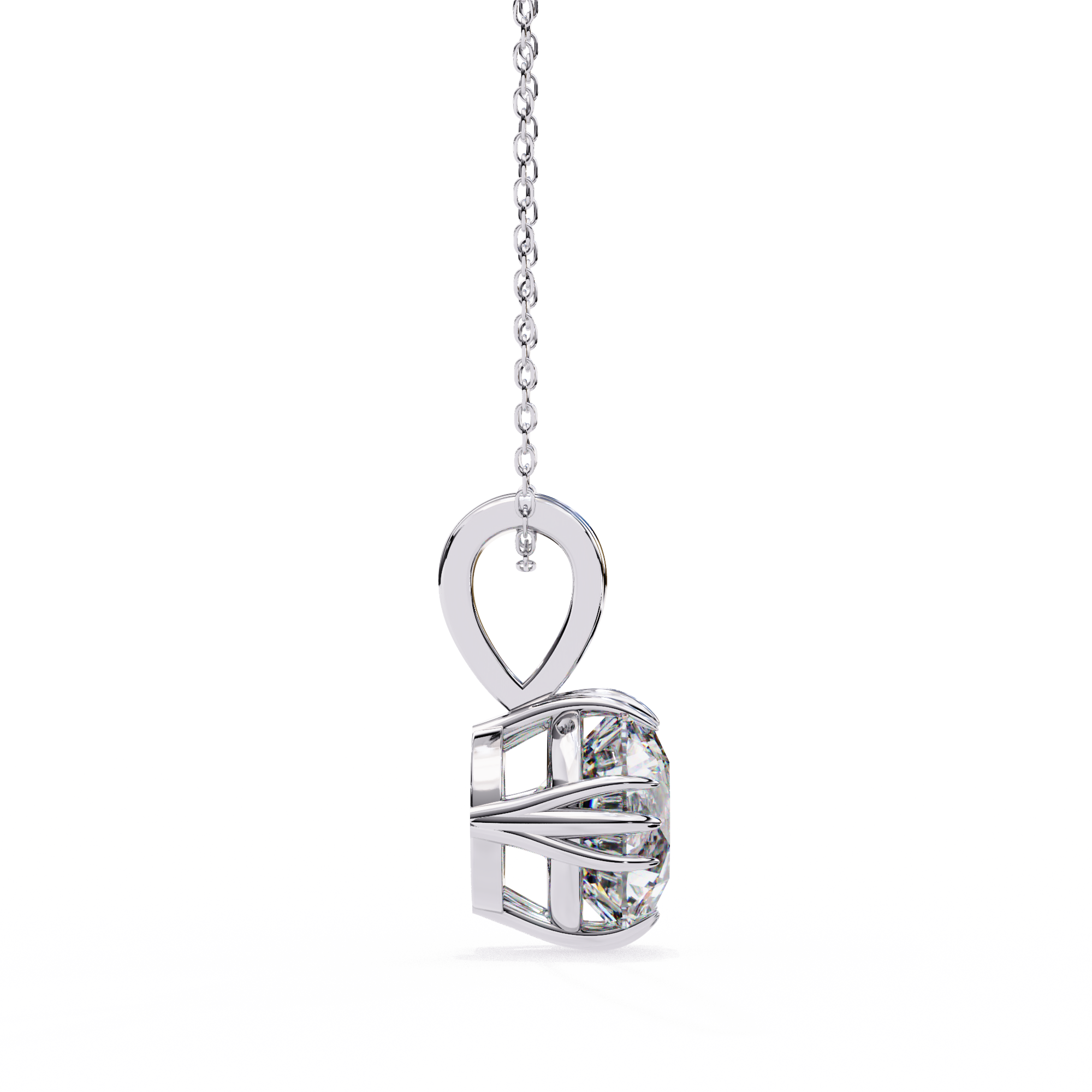 Classic Round Pavé Pendant