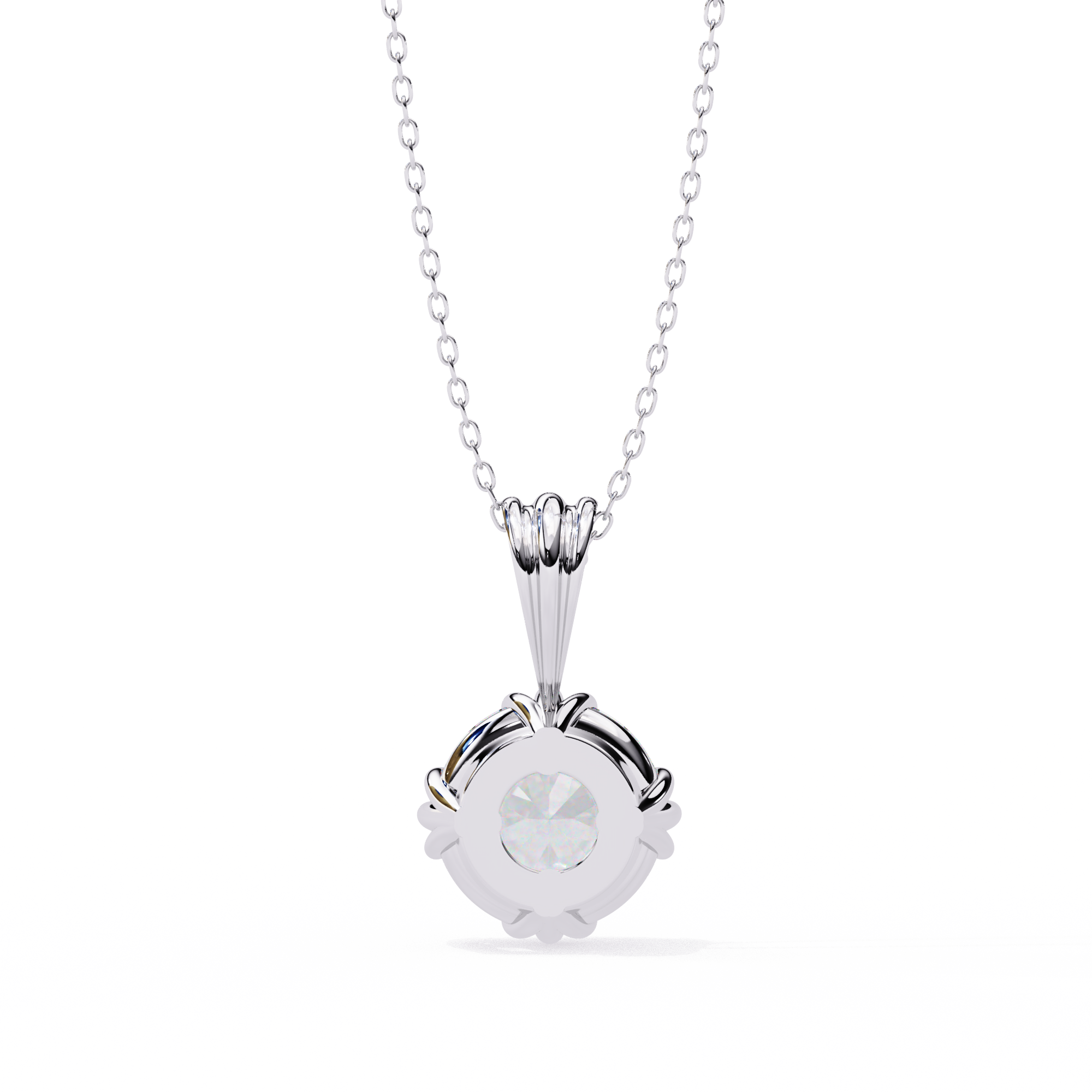Classic Round Pavé Pendant