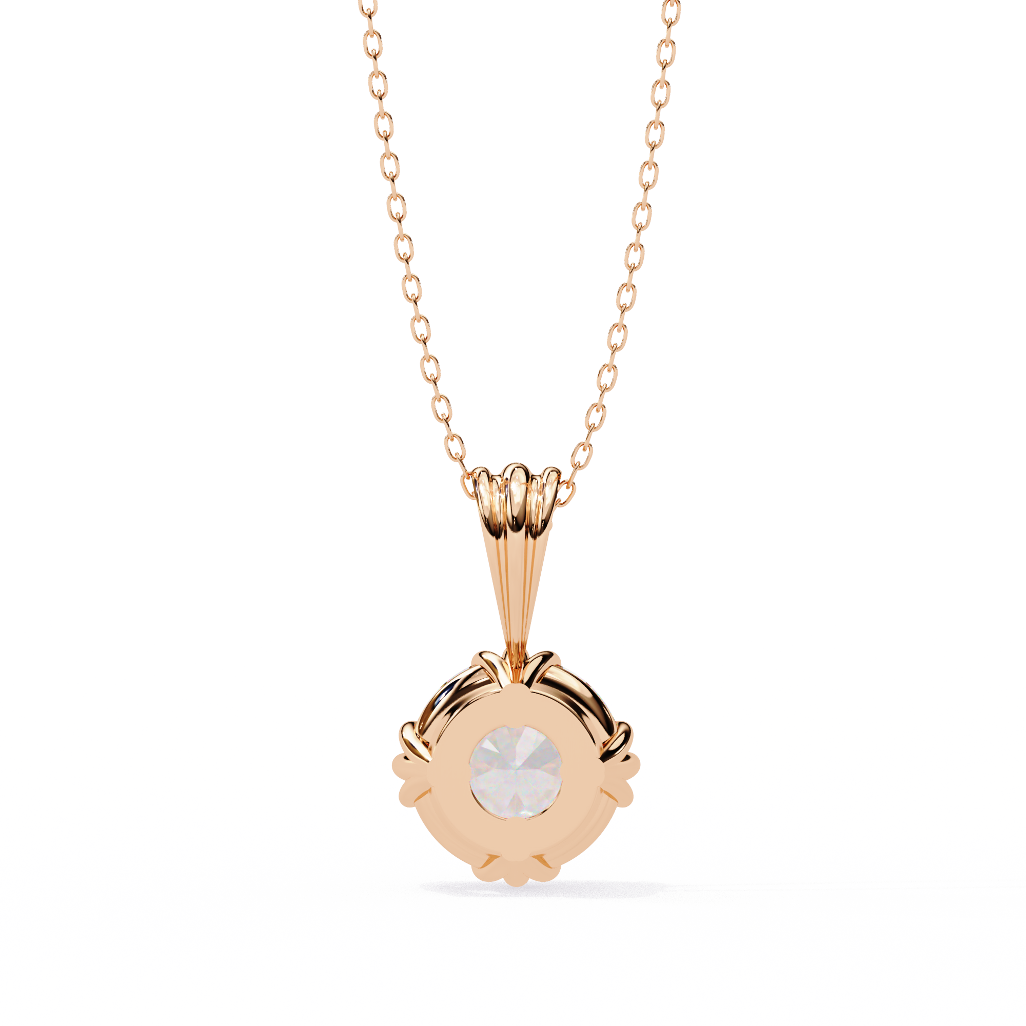 Classic Round Pavé Pendant