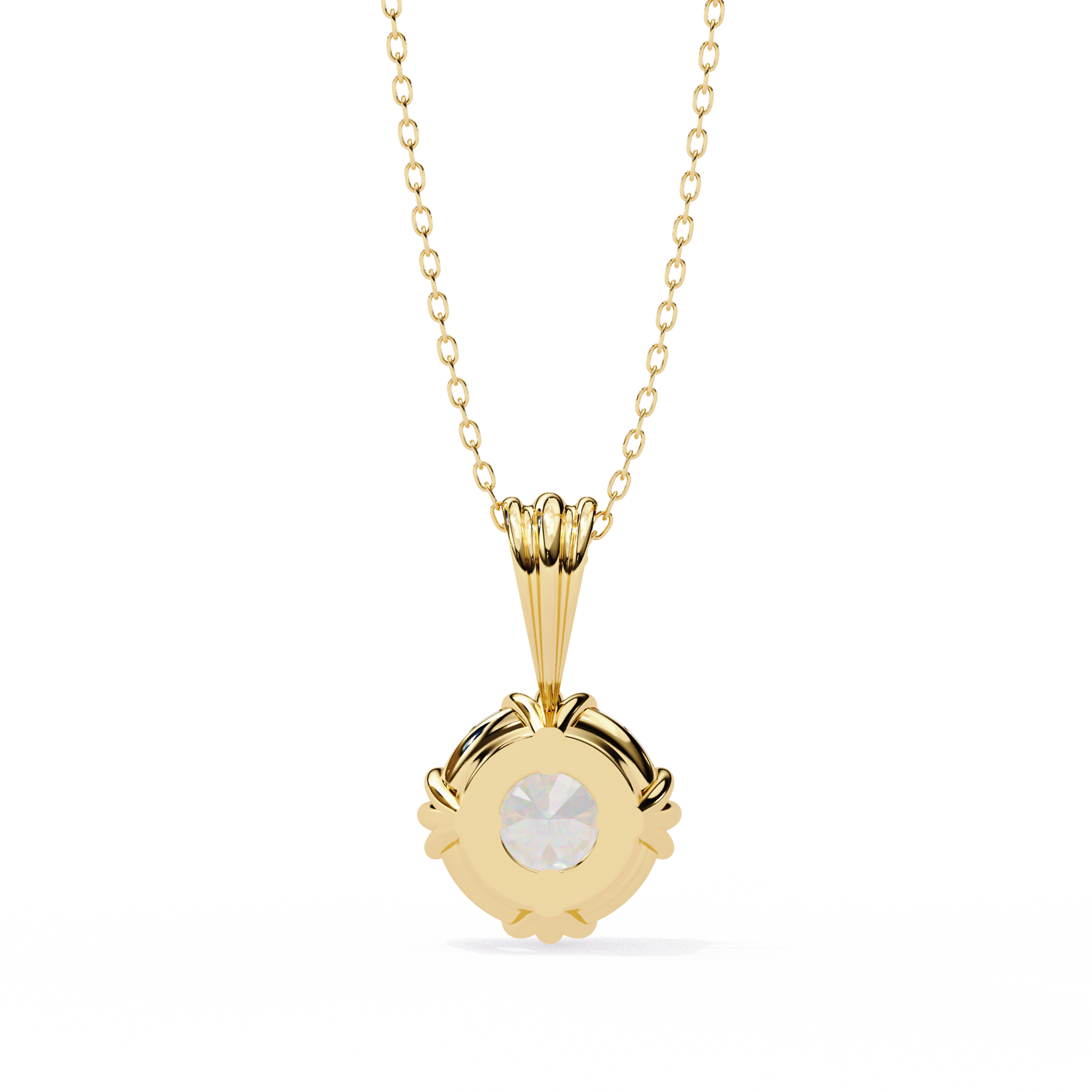 Classic Round Pavé Pendant