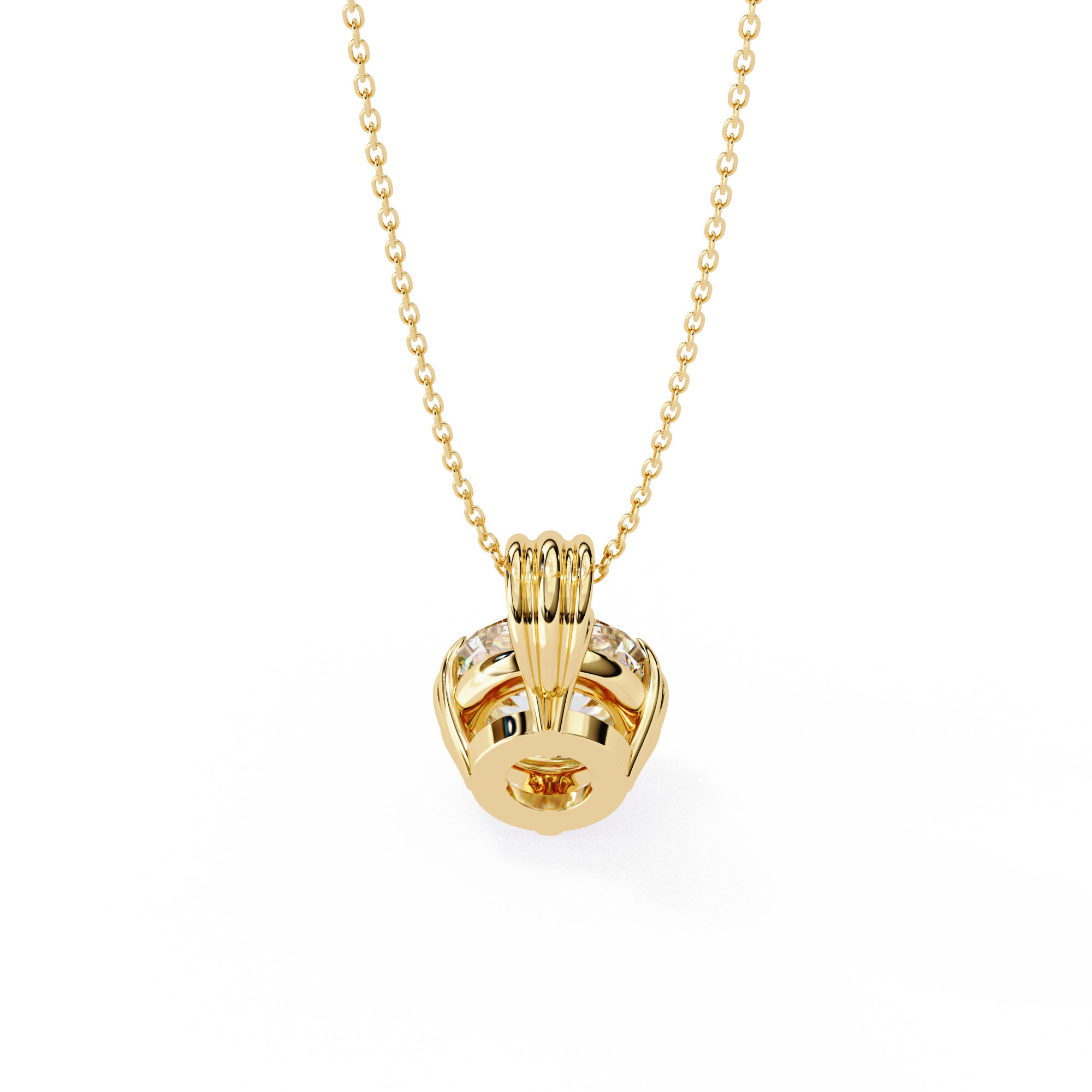 Classic Round Pavé Pendant