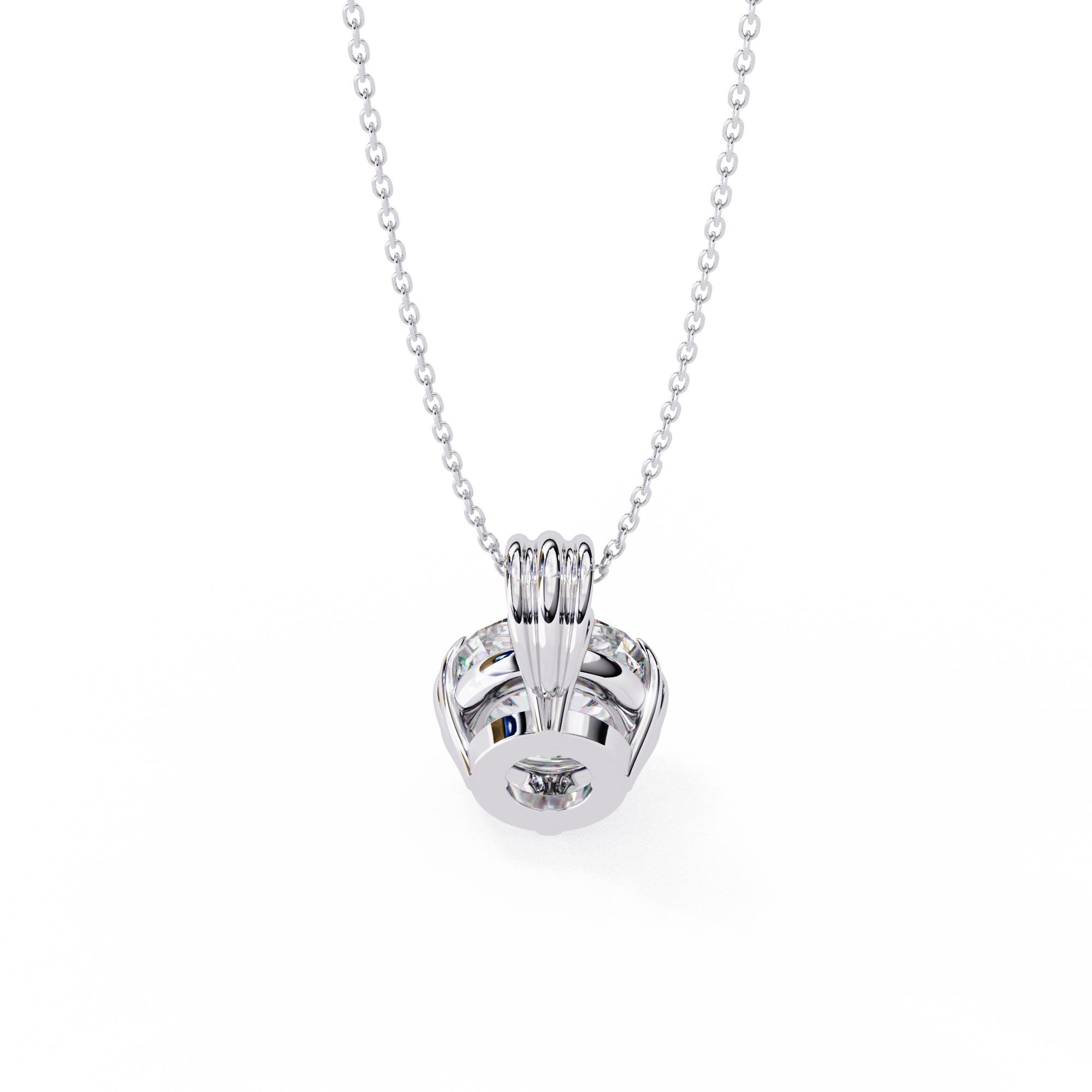 Classic Round Pavé Pendant
